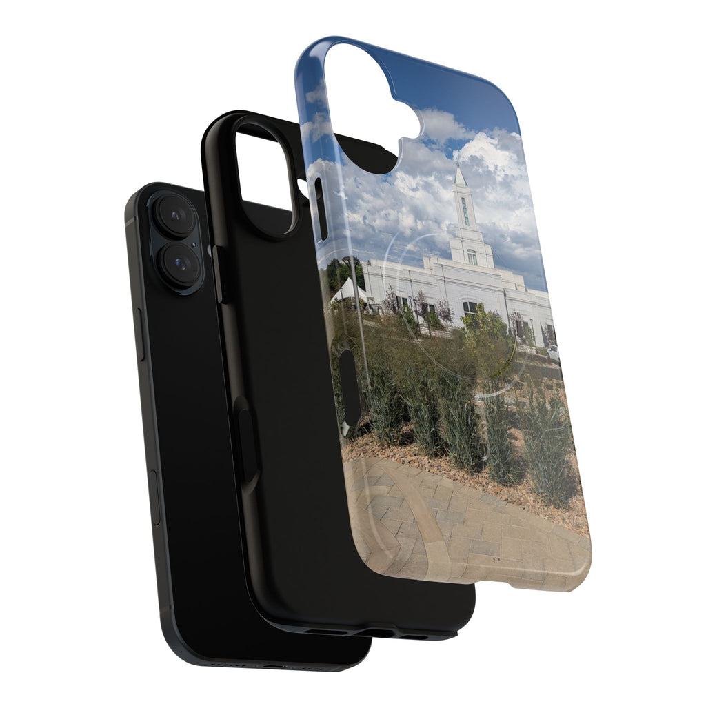 Grand Junction, CO Temple Photo Tough Magnetic Phone Case — LDS Church Landscape Design