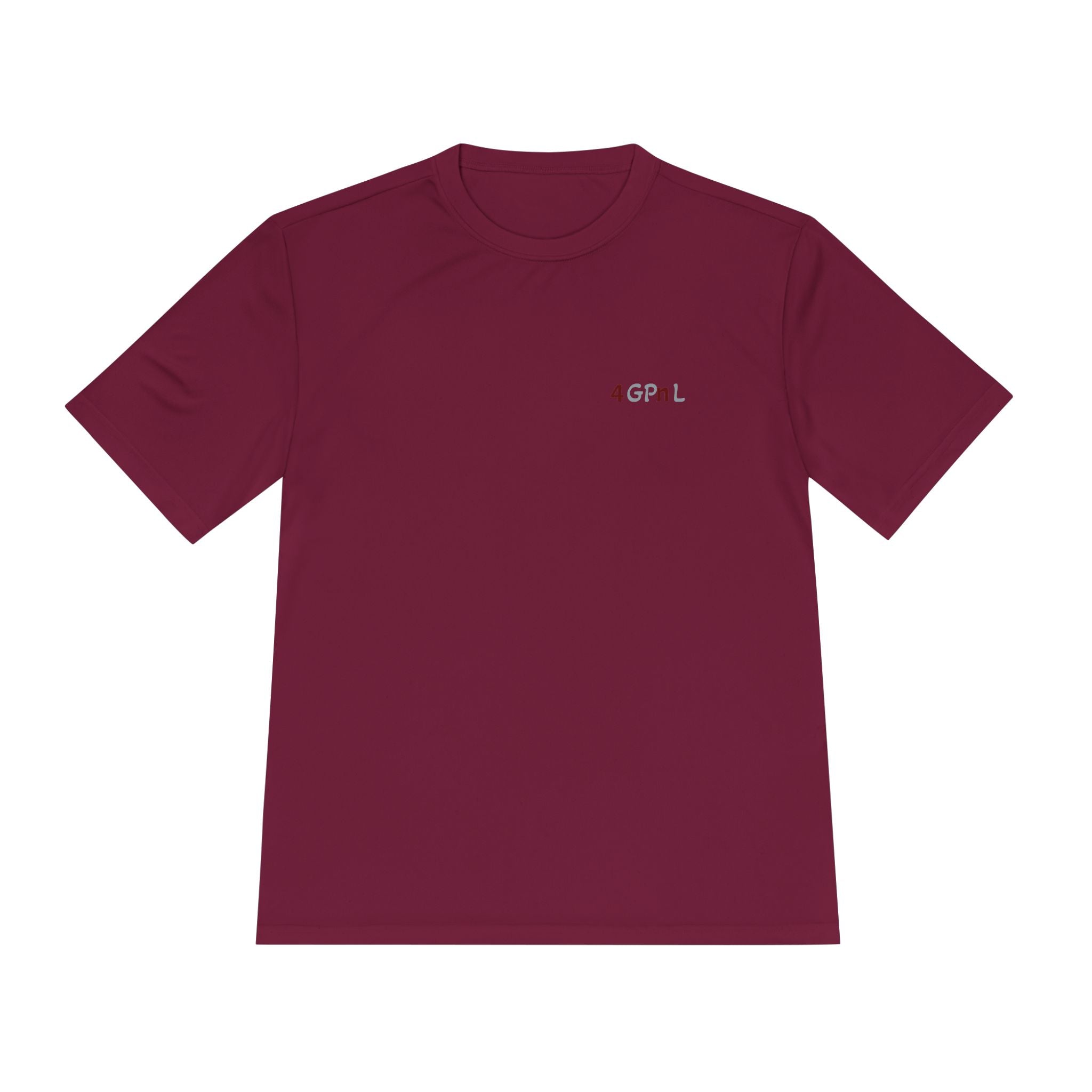 4GPnL "Title of Liberty" Flag Graphic Moisture-Wicking Tee — Inspirational Script Back Print