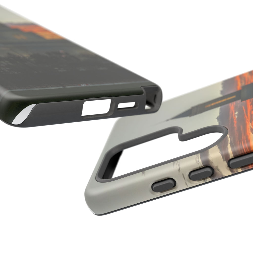Grand Junction, CO Temple Sunset Phone Case — Protective Tough Case with Scenic Sunset Temple Design