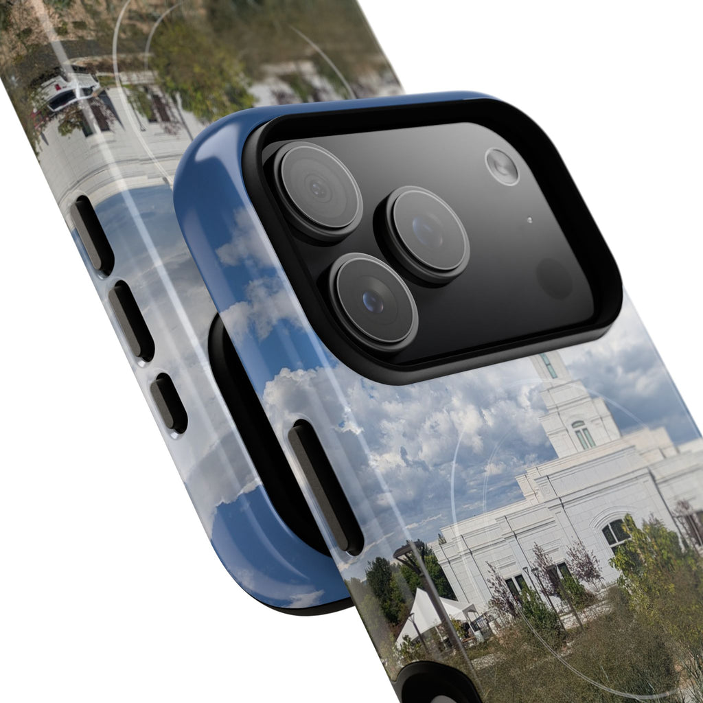 Grand Junction, CO Temple Photo Tough Magnetic Phone Case — LDS Church Landscape Design