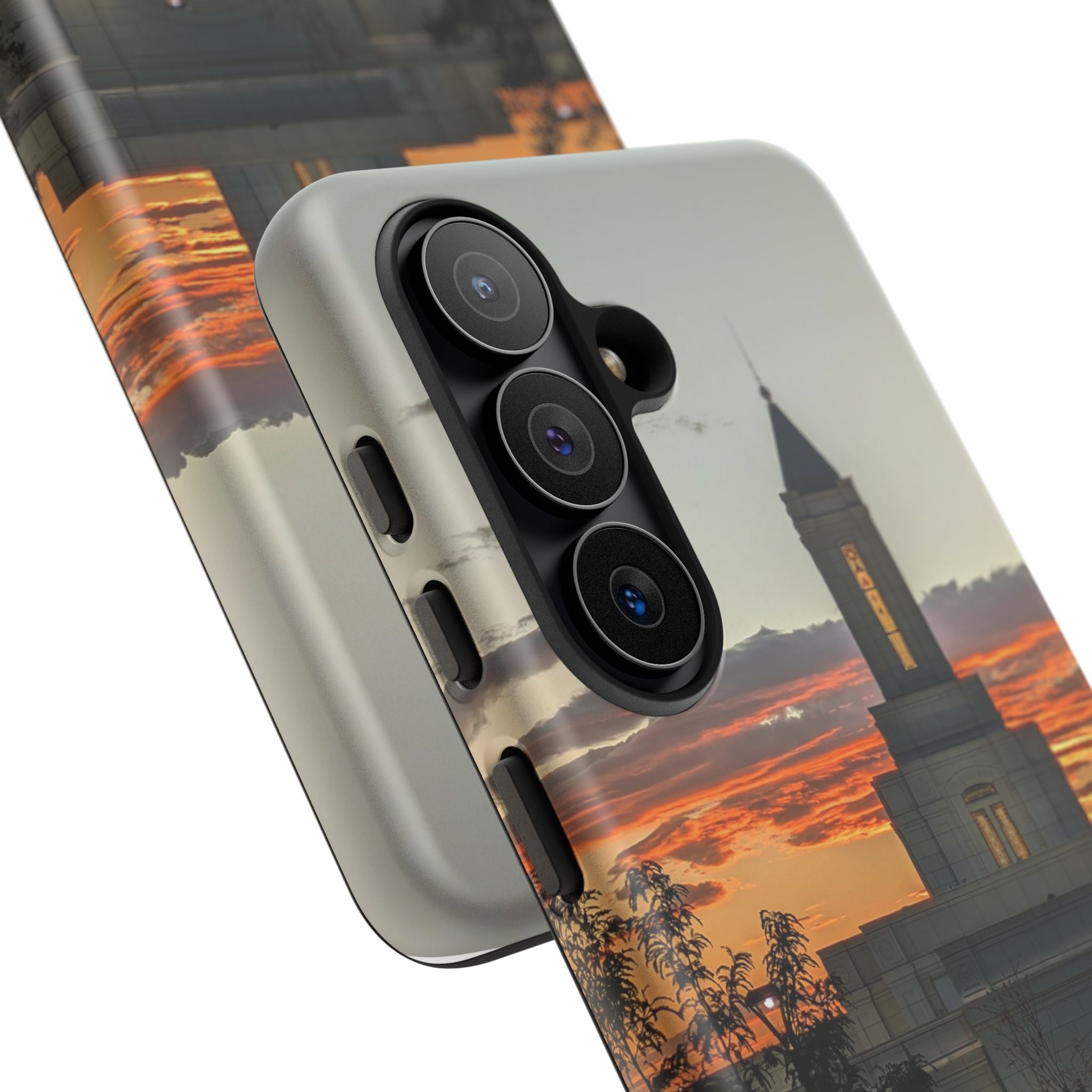 Grand Junction, CO Temple Sunset Phone Case — Protective Tough Case with Scenic Sunset Temple Design