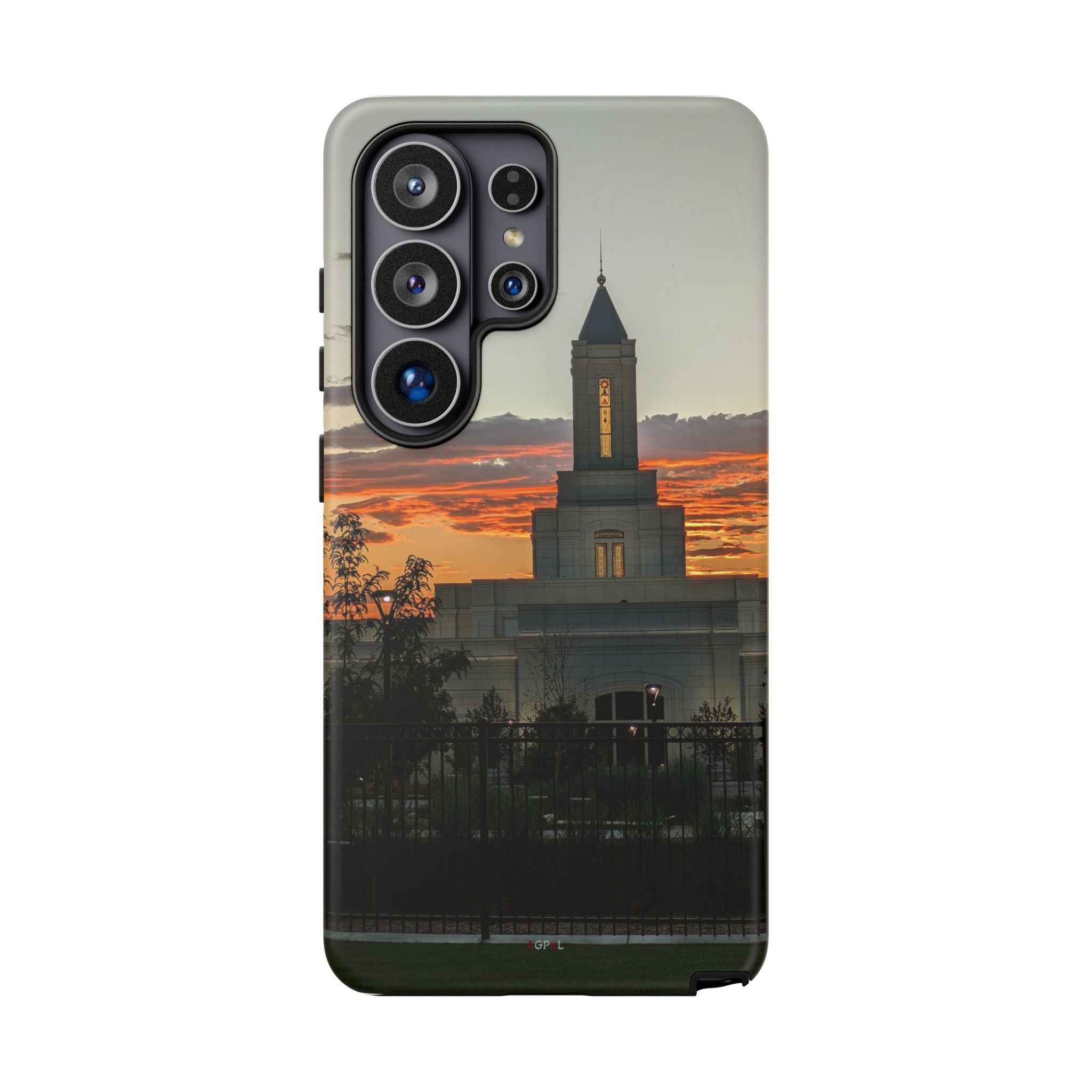 Grand Junction, CO Temple Sunset Phone Case — Protective Tough Case with Scenic Sunset Temple Design