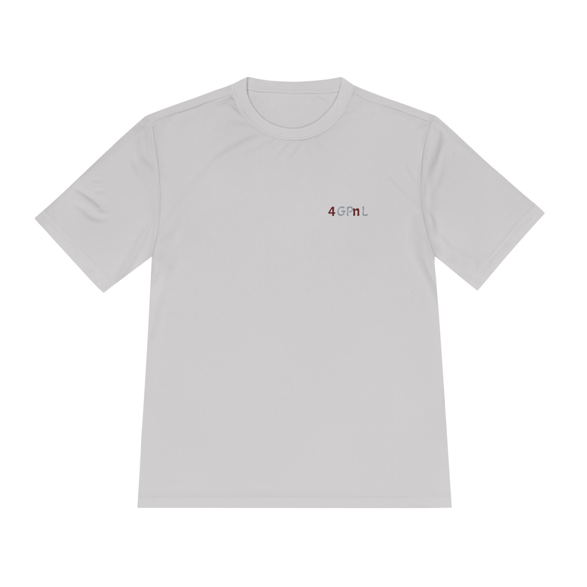 4GPnL "Title of Liberty" Flag Graphic Moisture-Wicking Tee — Inspirational Script Back Print