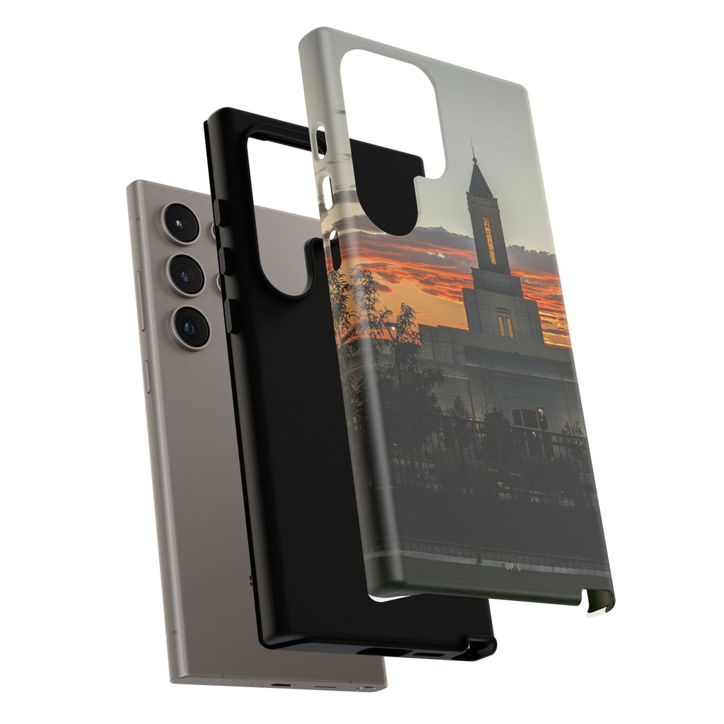 Grand Junction, CO Temple Sunset Phone Case — Protective Tough Case with Scenic Sunset Temple Design