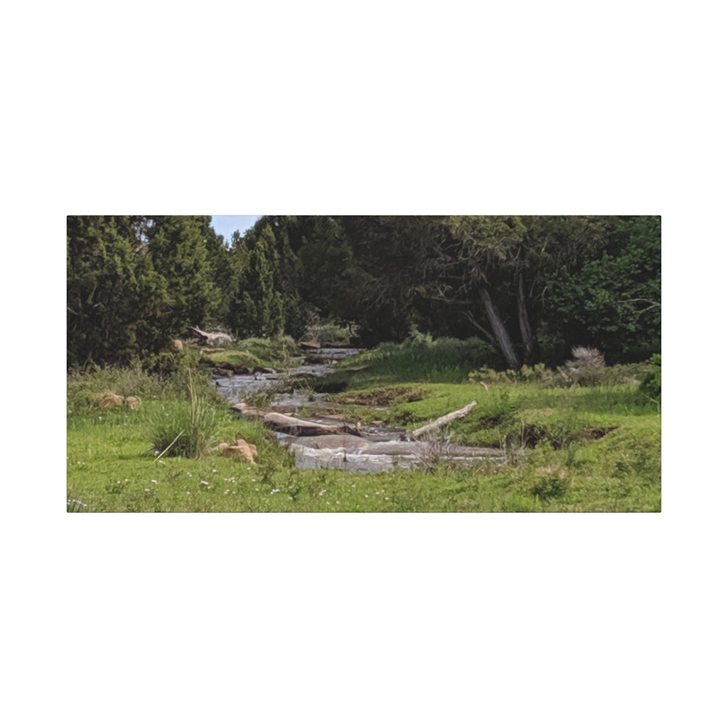 River Meadow Canvas Print — Tranquil Nature Wall Art