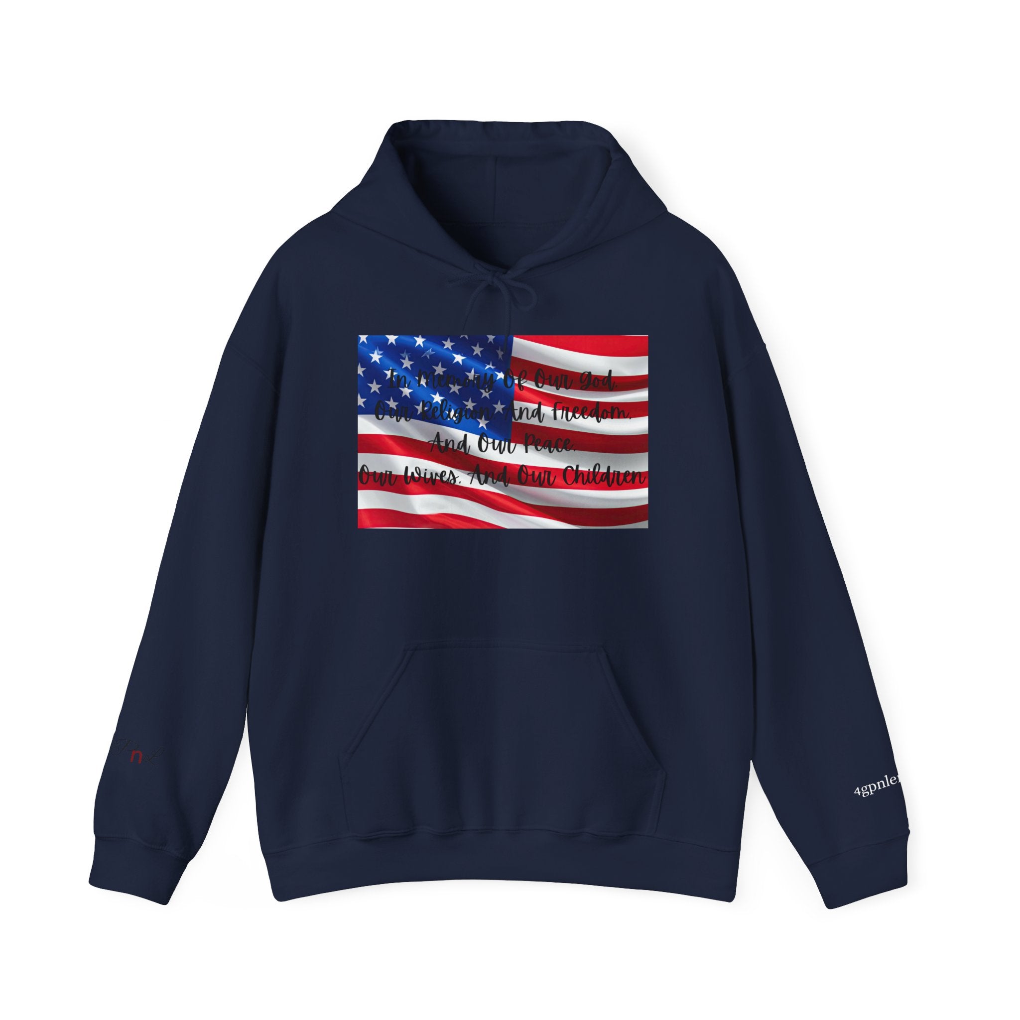 Copy of American Flag  Title Of Liberty Hoodie | Distressed Stars Stripes Graphic