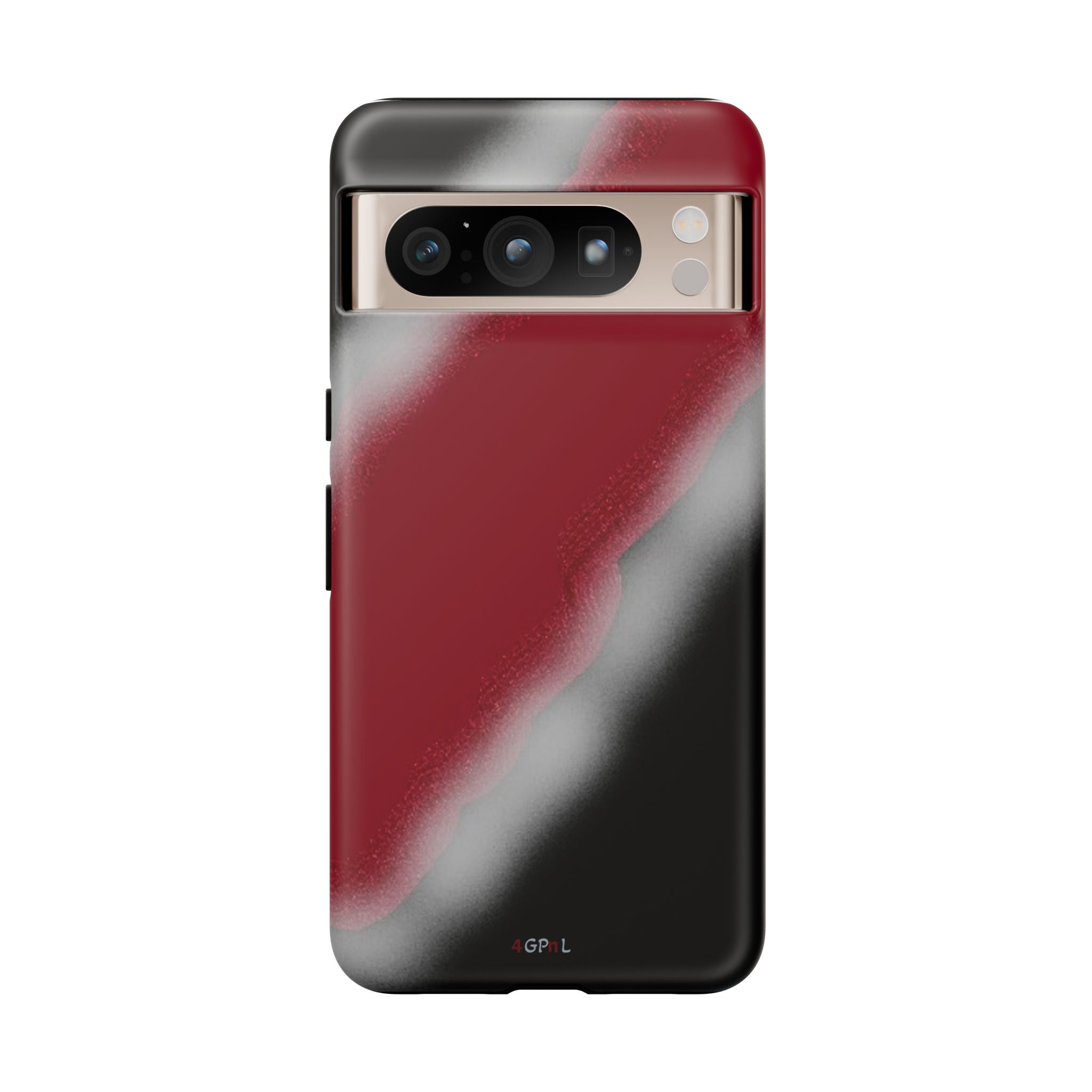 Red and Black Gradient Tough Phone Case — Shockproof Protective Cover