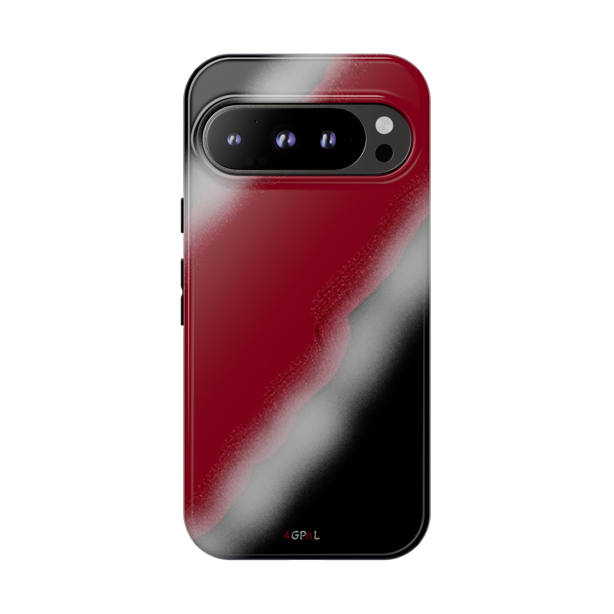 Red and Black Gradient Tough Phone Case — Shockproof Protective Cover