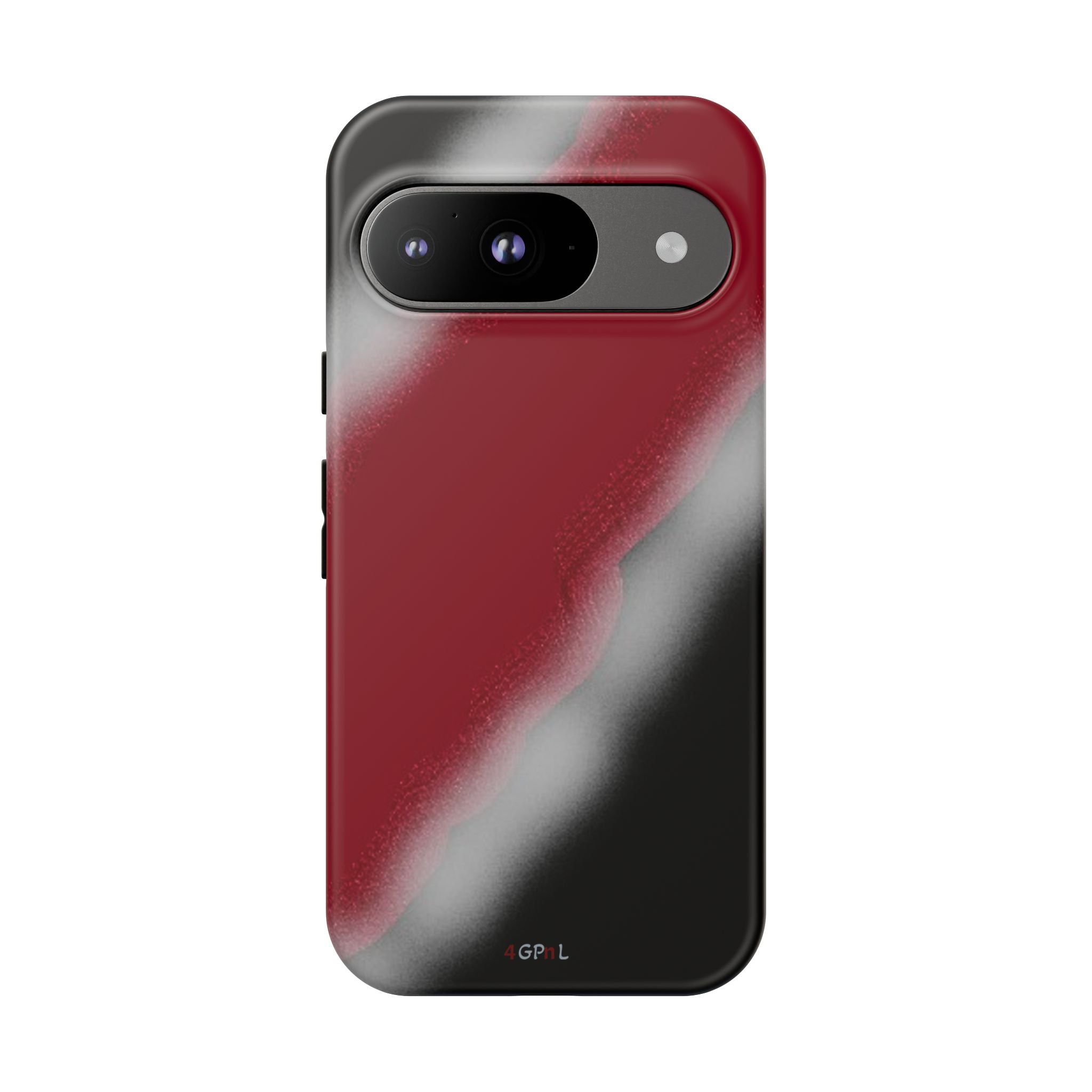 Red and Black Gradient Tough Phone Case — Shockproof Protective Cover