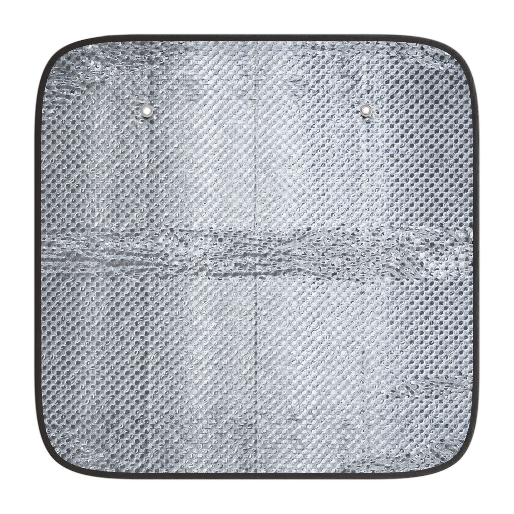 Floral Columbine Car Sun Shade — Blue Wildflower Windshield Protector