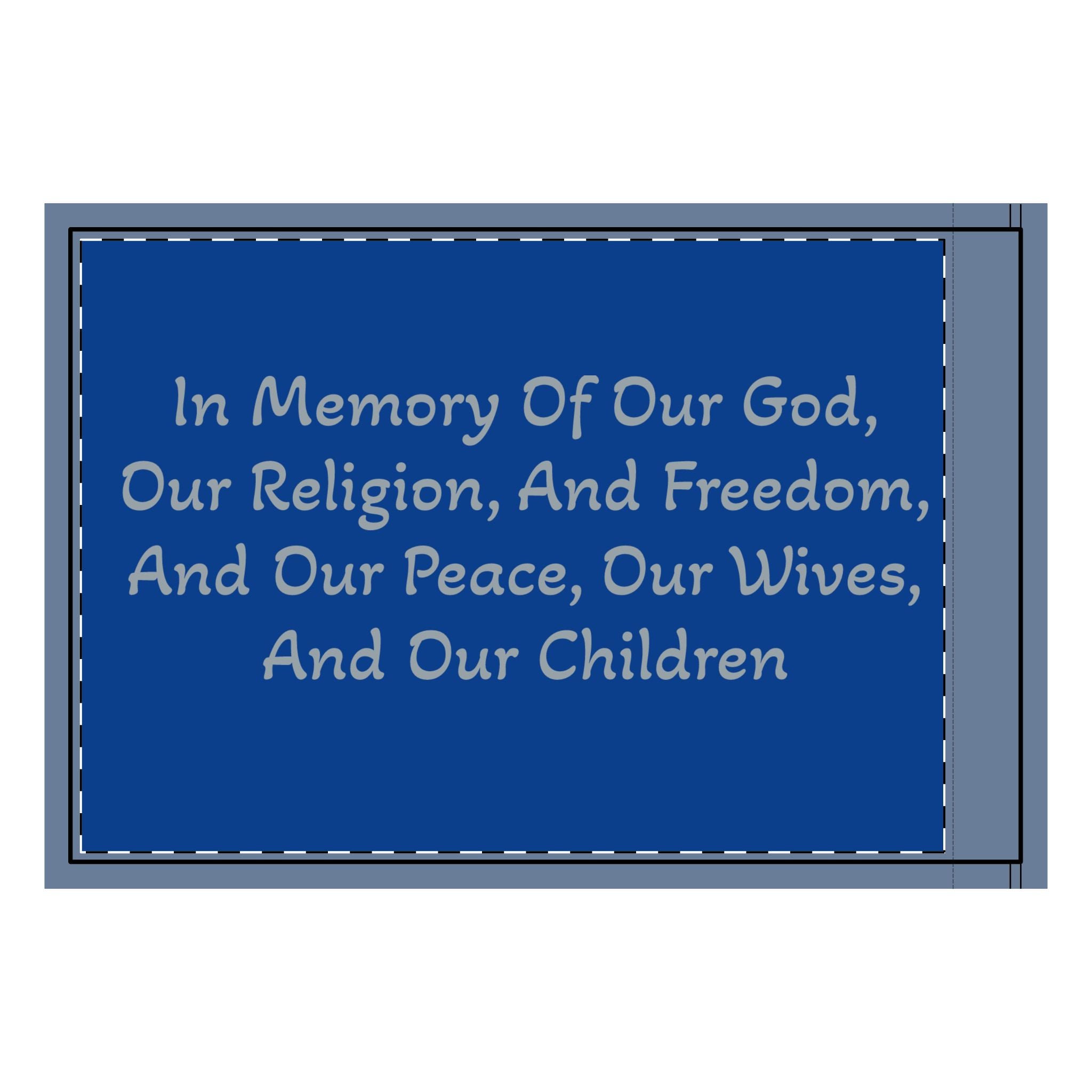 Captain Moroni's "Title of Liberty" Memorial Tribute Double-Sided Flag