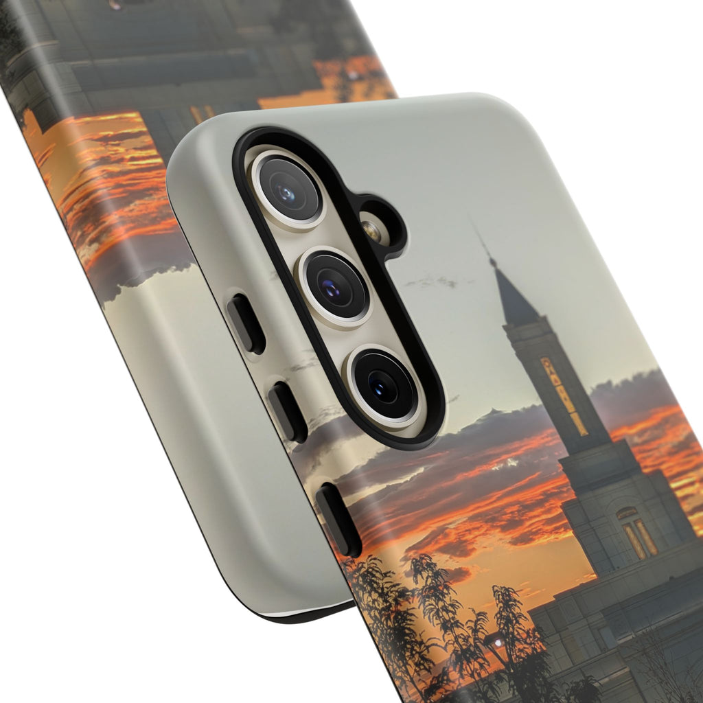 Grand Junction, CO Temple Sunset Phone Case — Protective Tough Case with Scenic Sunset Temple Design