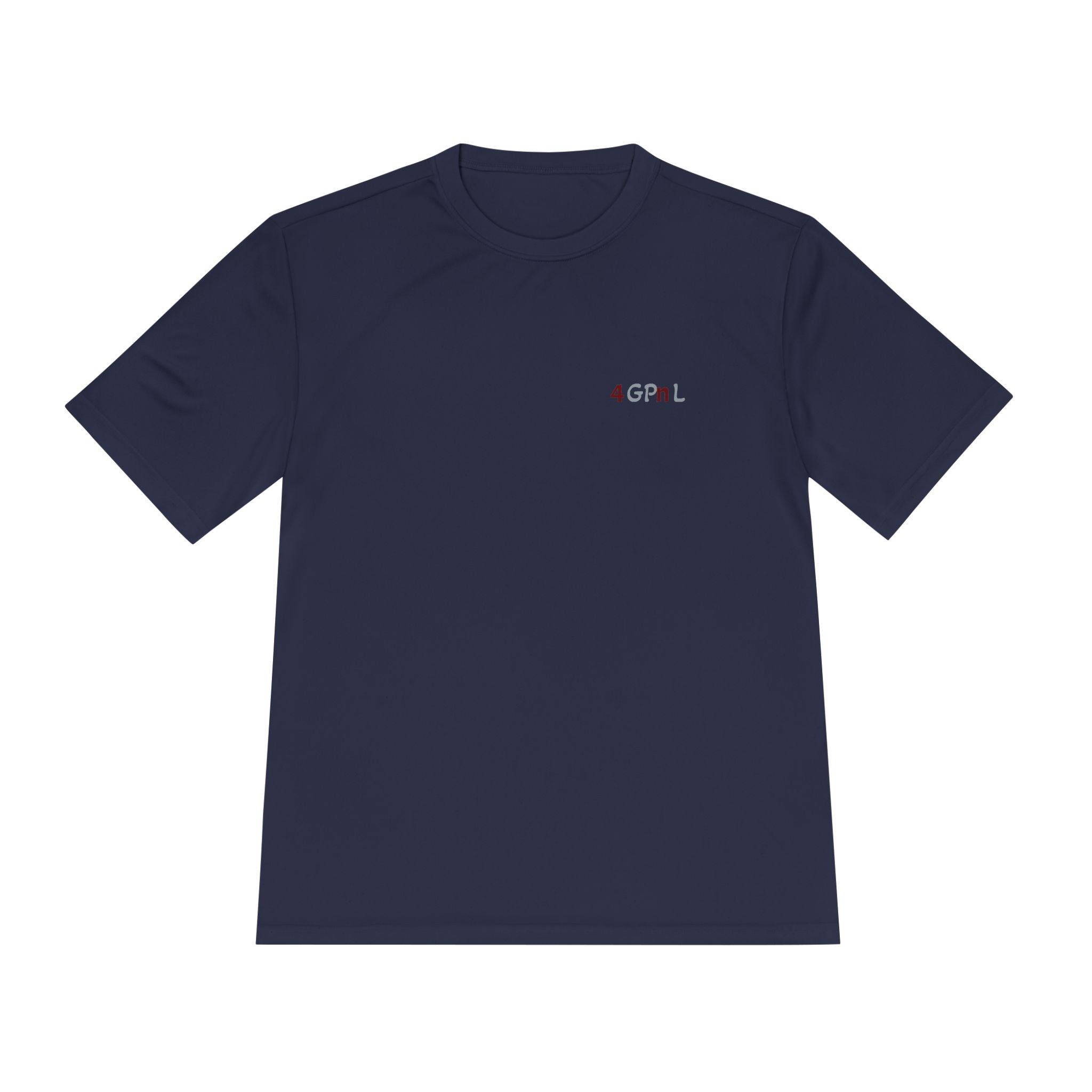 4GPnL "Title of Liberty" Flag Graphic Moisture-Wicking Tee — Inspirational Script Back Print