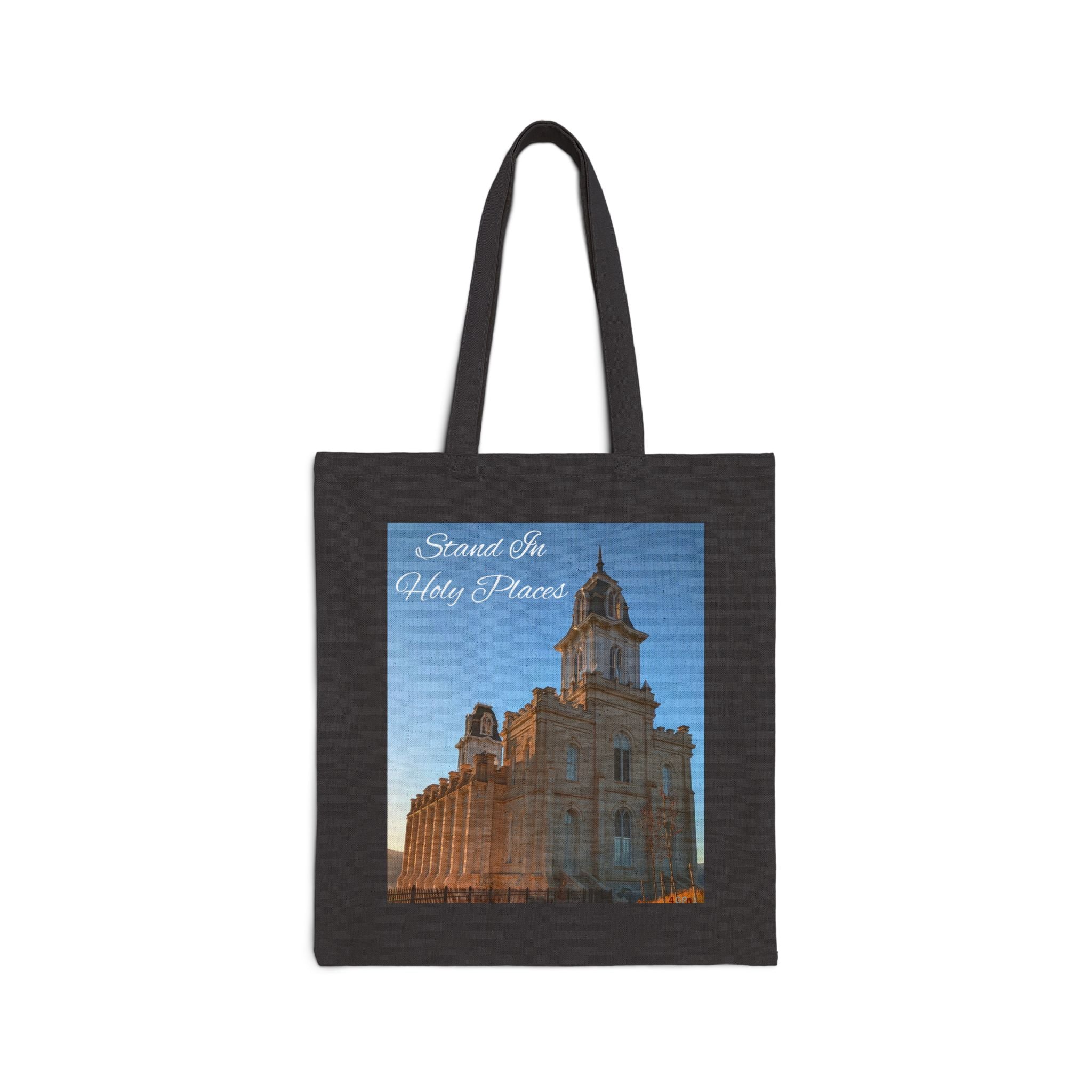 Stand in Holy Places Temple Tote Bag - Sacred Architecture Cotton Canvas Tote