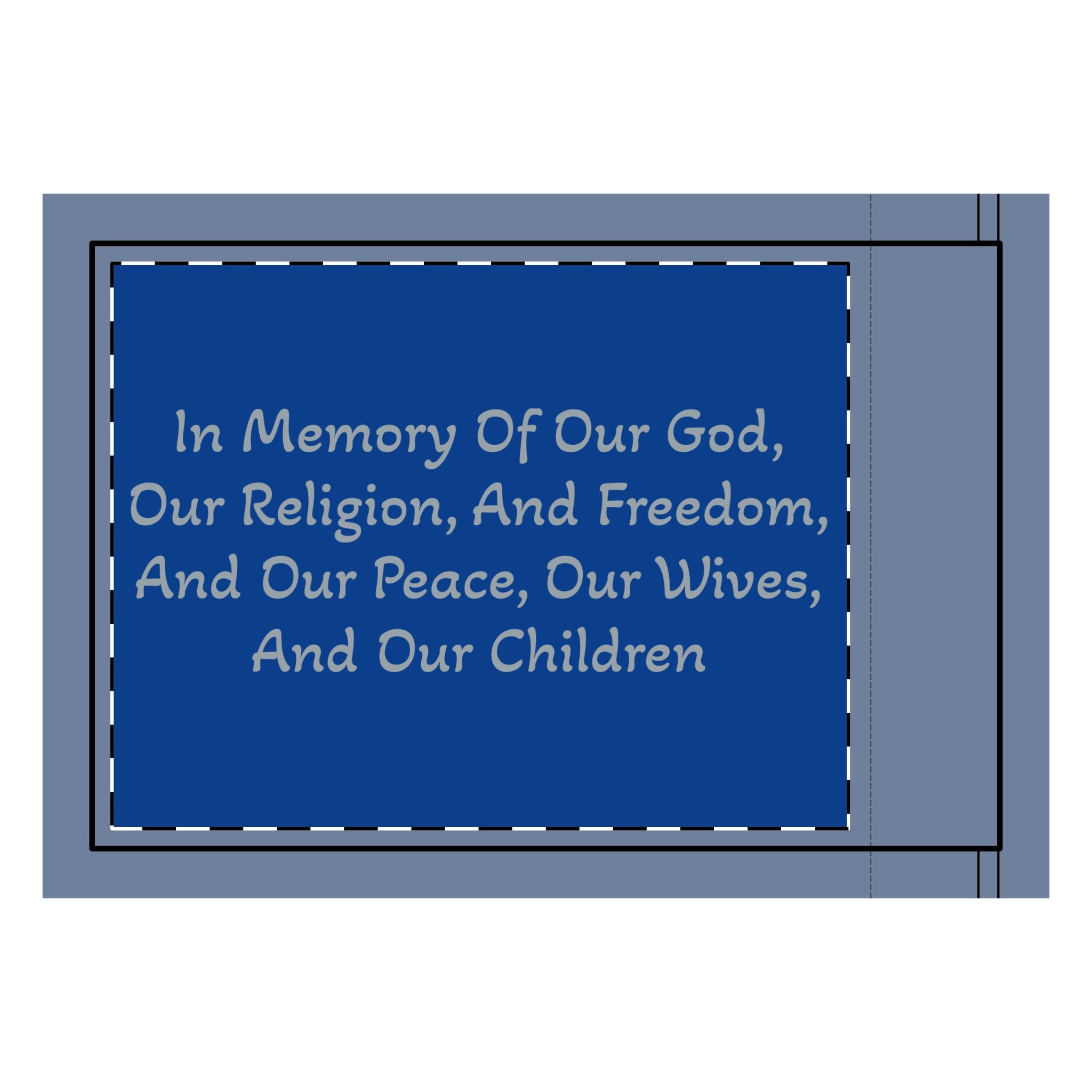 Captain Moroni's "Title of Liberty" Memorial Tribute Double-Sided Flag