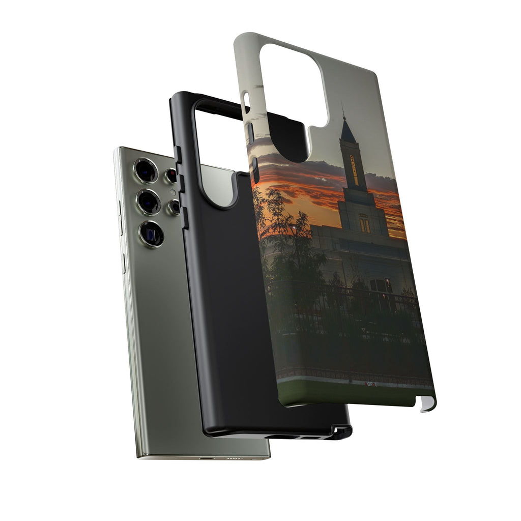 Grand Junction, CO Temple Sunset Phone Case — Protective Tough Case with Scenic Sunset Temple Design