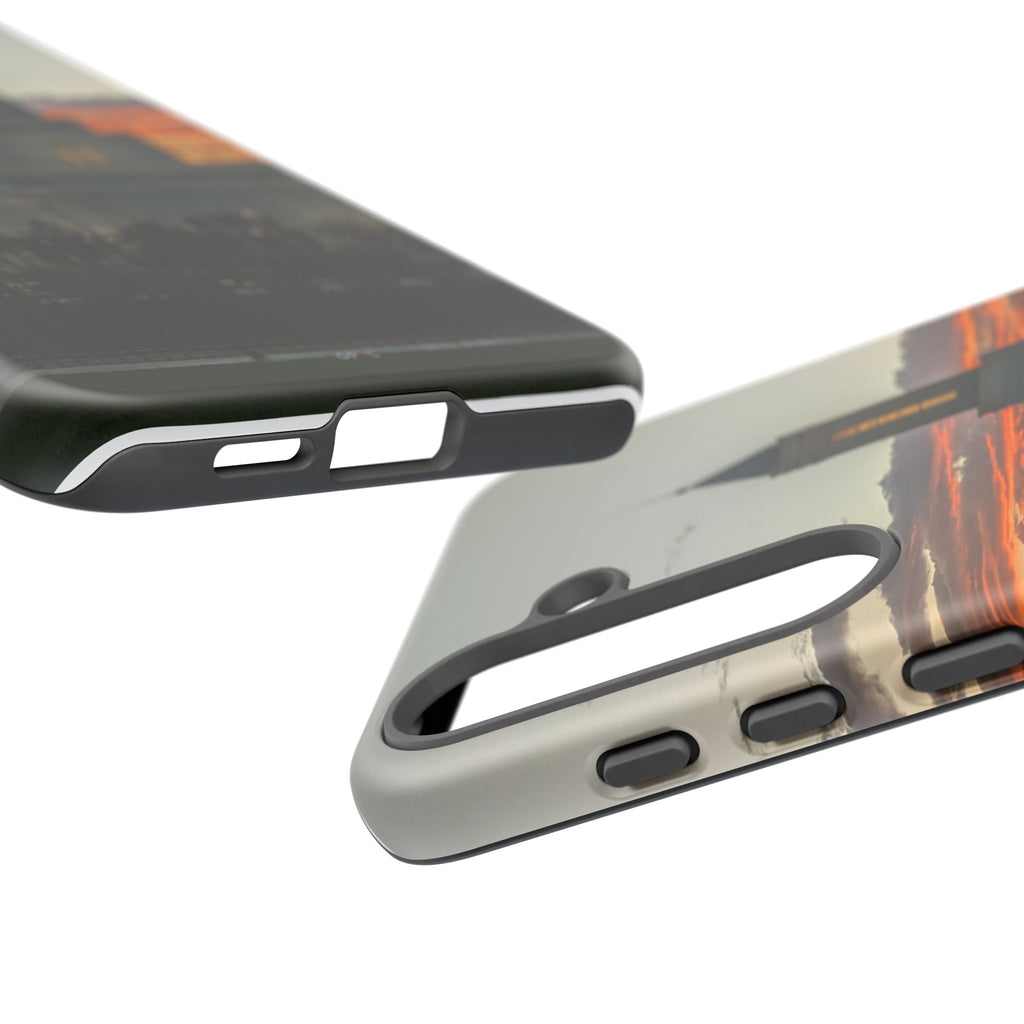 Grand Junction, CO Temple Sunset Phone Case — Protective Tough Case with Scenic Sunset Temple Design