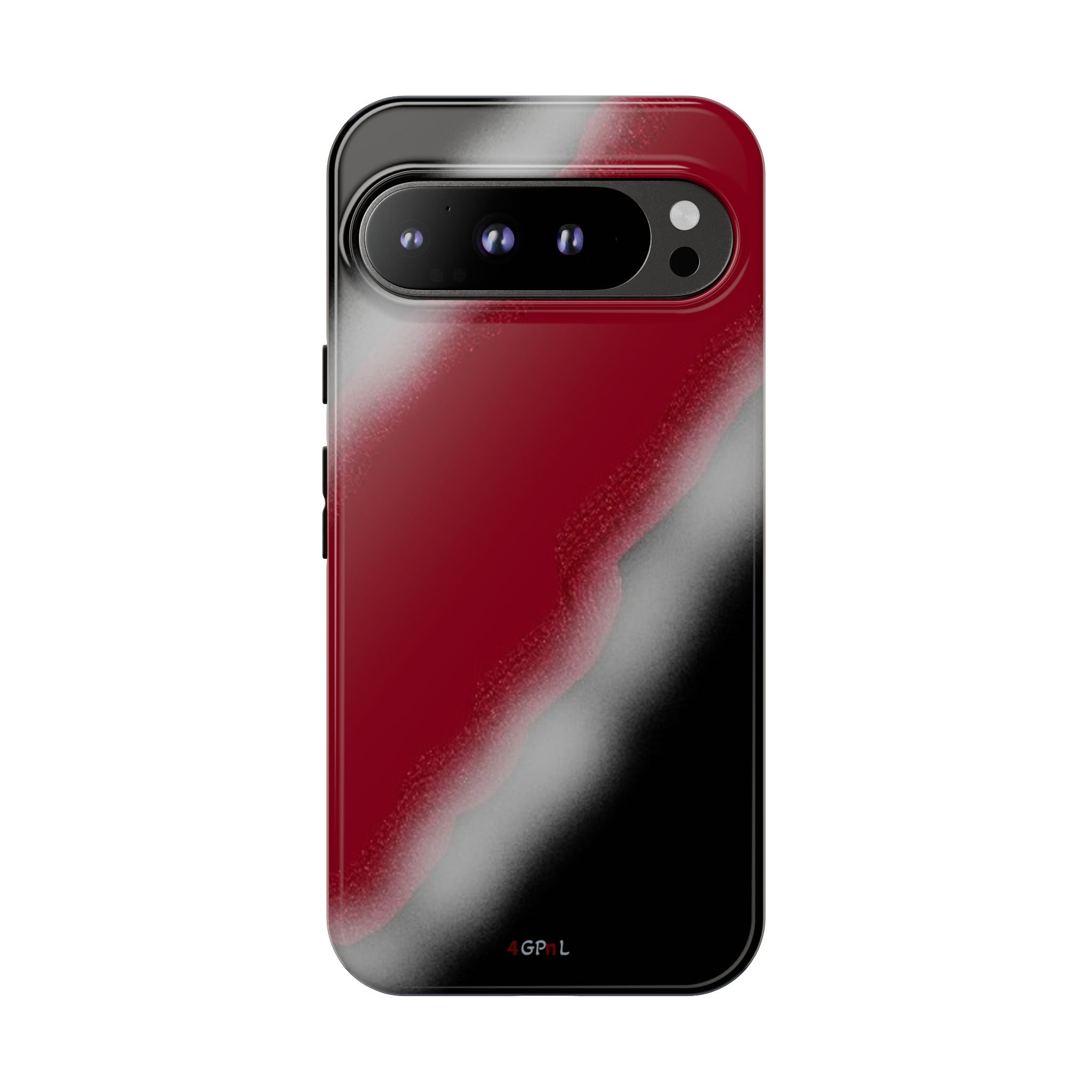 Red and Black Gradient Tough Phone Case — Shockproof Protective Cover