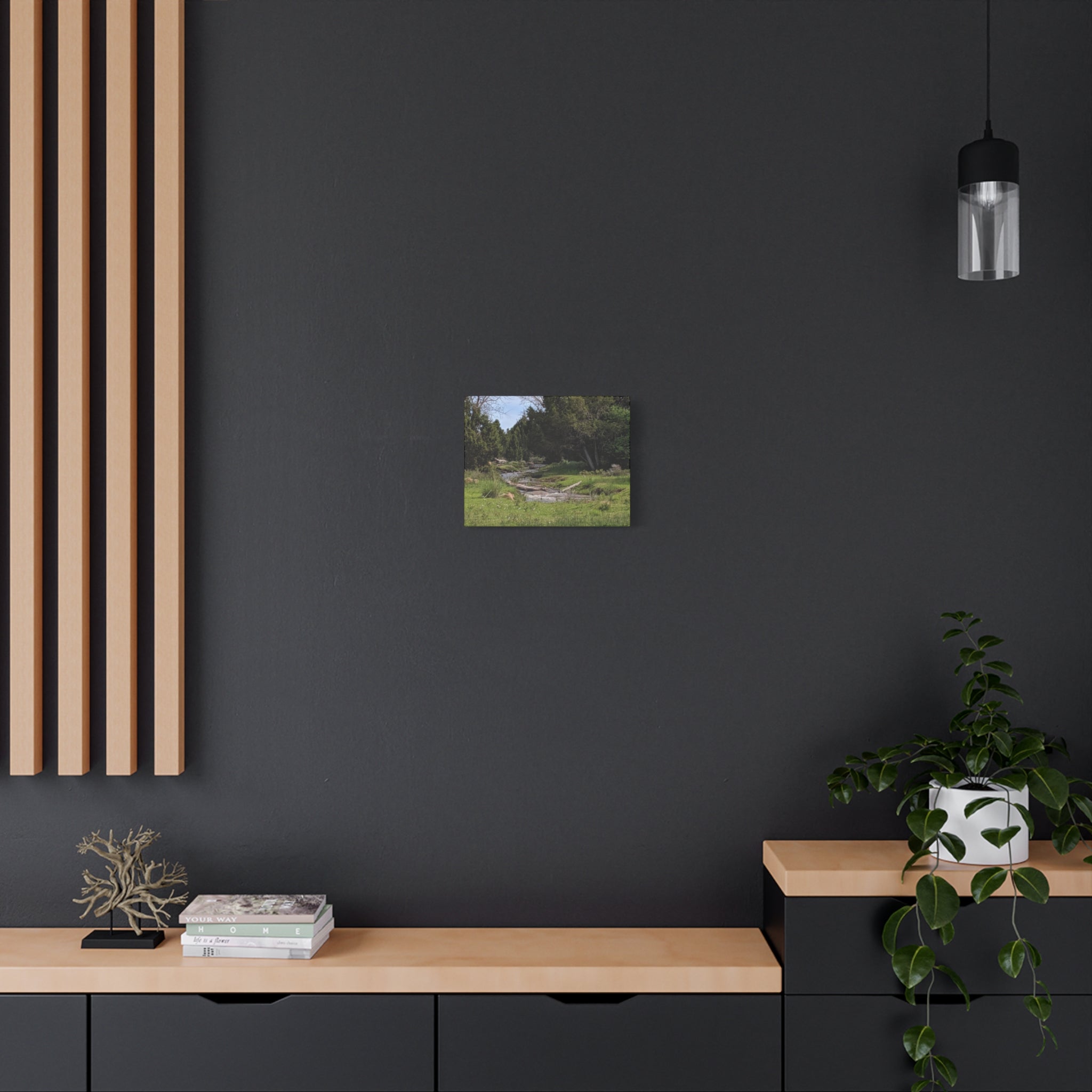 River Meadow Canvas Print — Tranquil Nature Wall Art