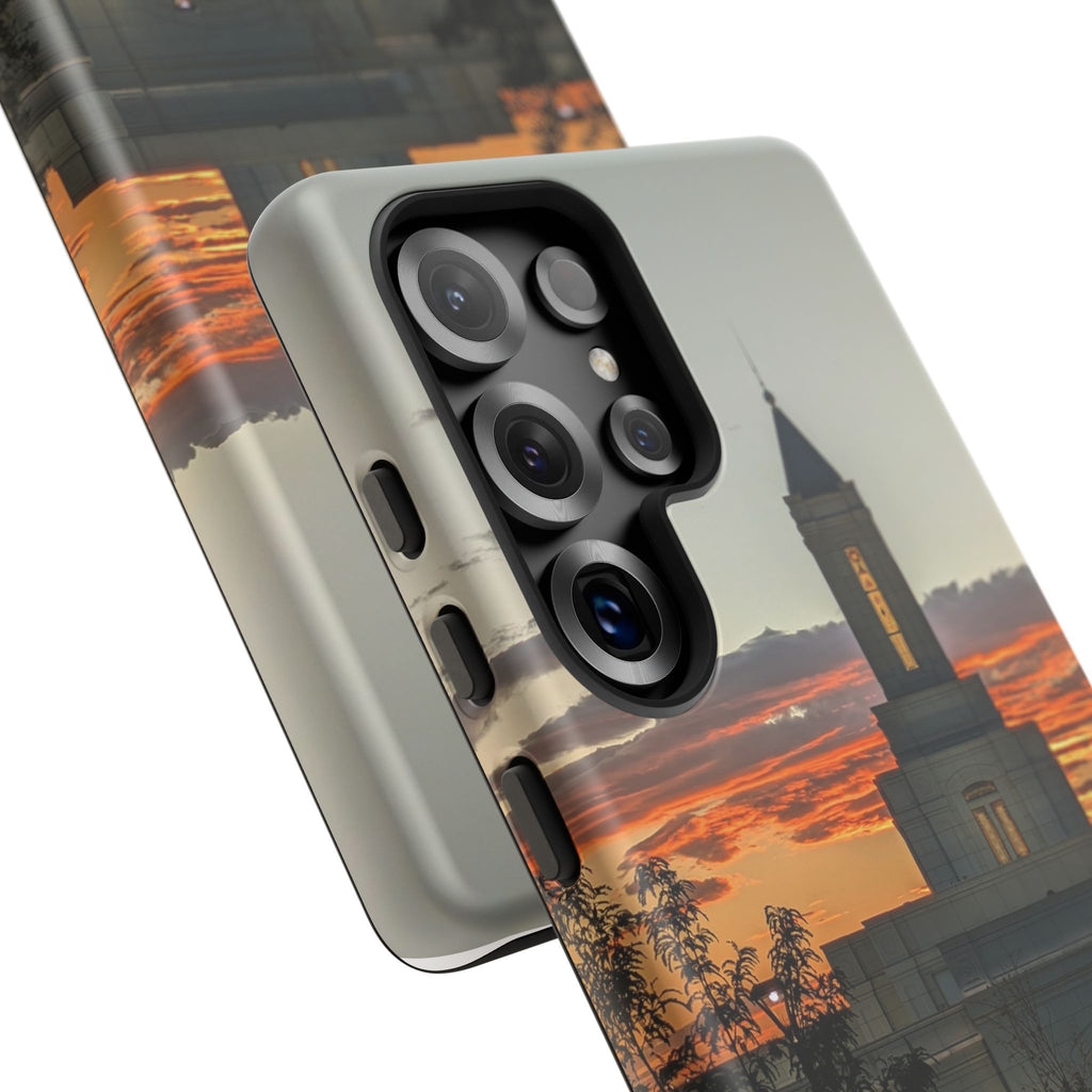 Grand Junction, CO Temple Sunset Phone Case — Protective Tough Case with Scenic Sunset Temple Design