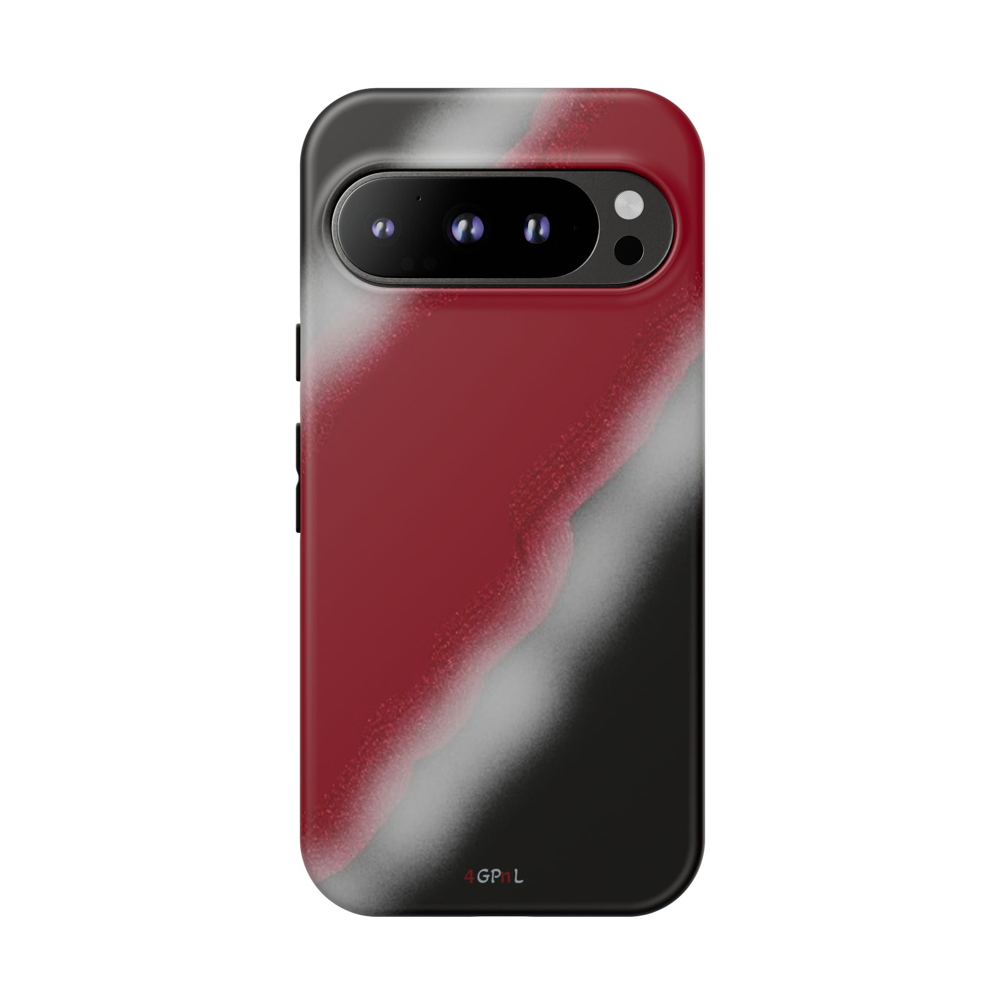 Red and Black Gradient Tough Phone Case — Shockproof Protective Cover