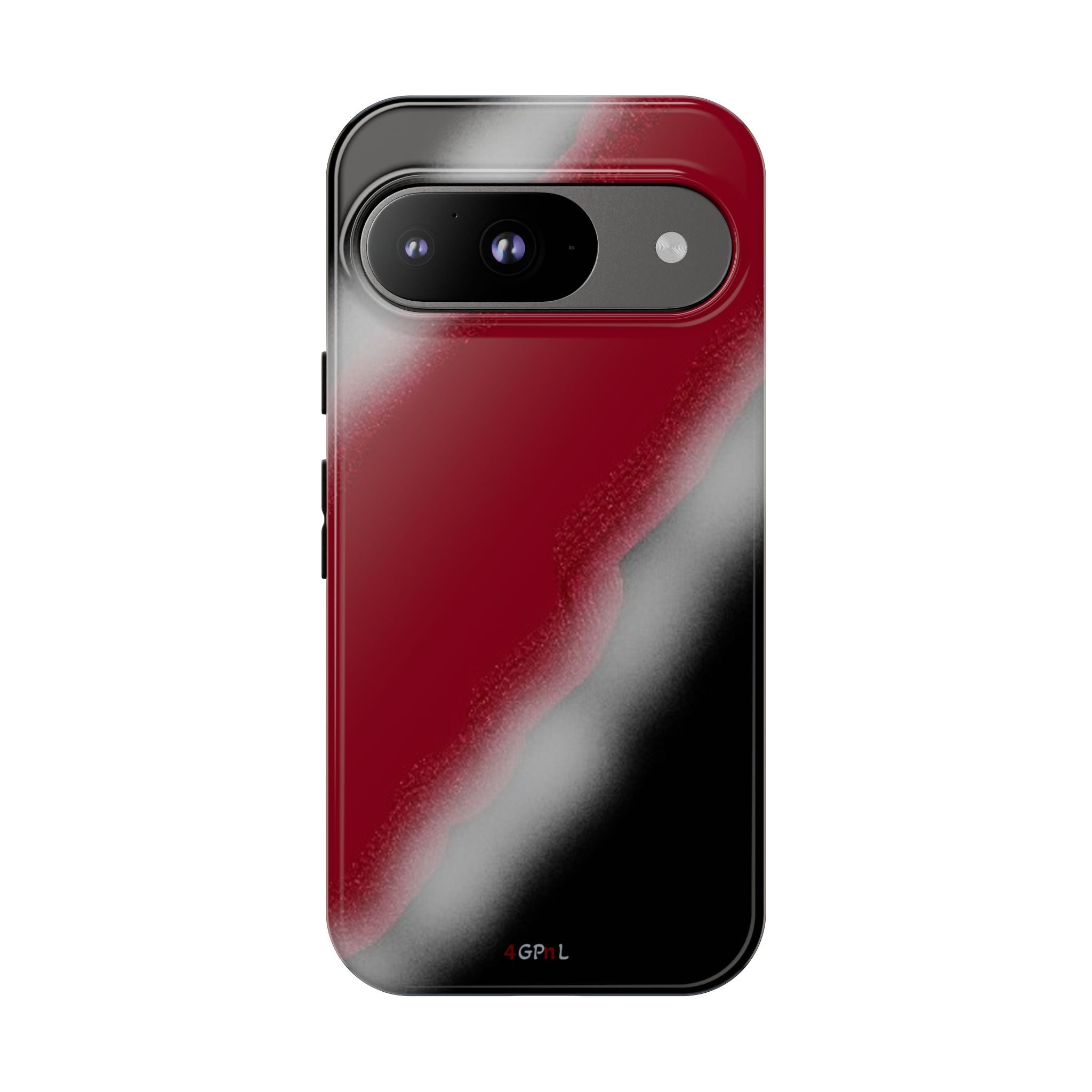 Red and Black Gradient Tough Phone Case — Shockproof Protective Cover