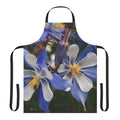 Blue Columbine Floral Apron — Gardeners & Home Cooks Gift