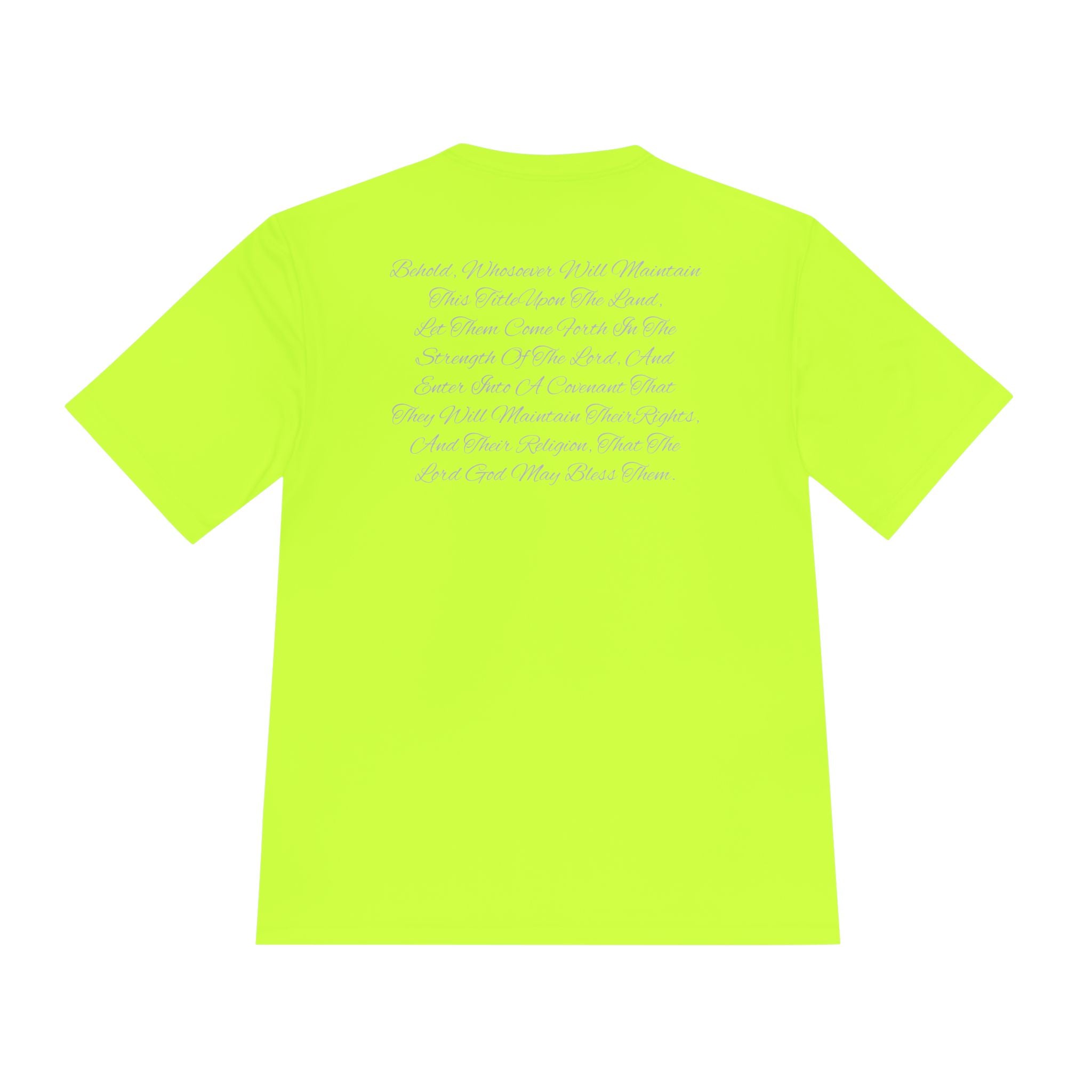 American Flag Title of Liberty Graphic Tee — Patriotic "Land of the Free" Moisture-Wicking Shirt