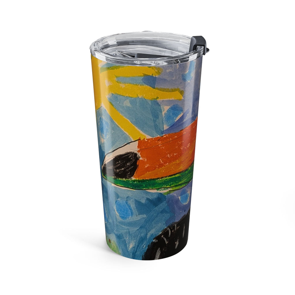Toucan Art 20oz Tumbler — Colorful Tropical Bird Travel Cup