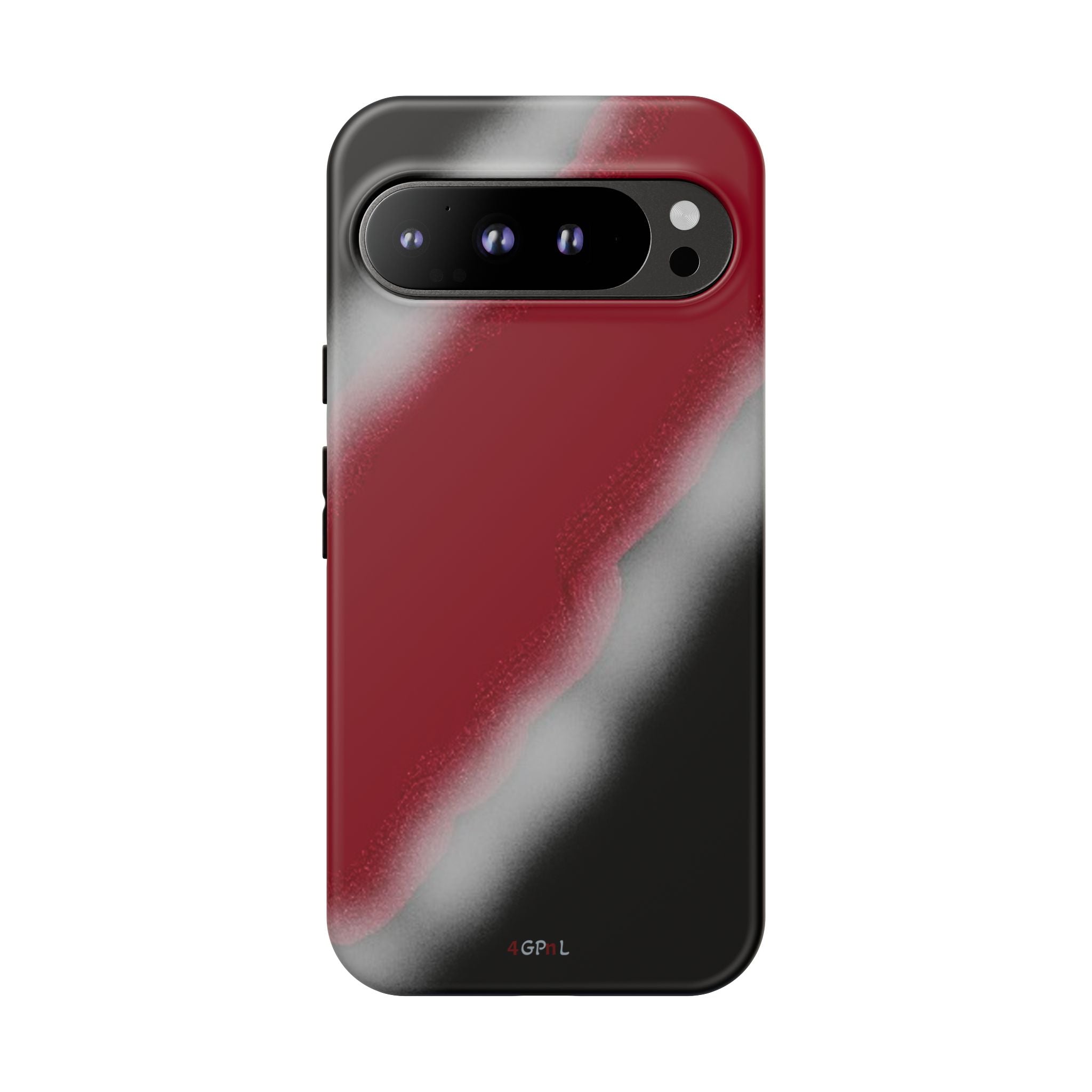 Red and Black Gradient Tough Phone Case — Shockproof Protective Cover