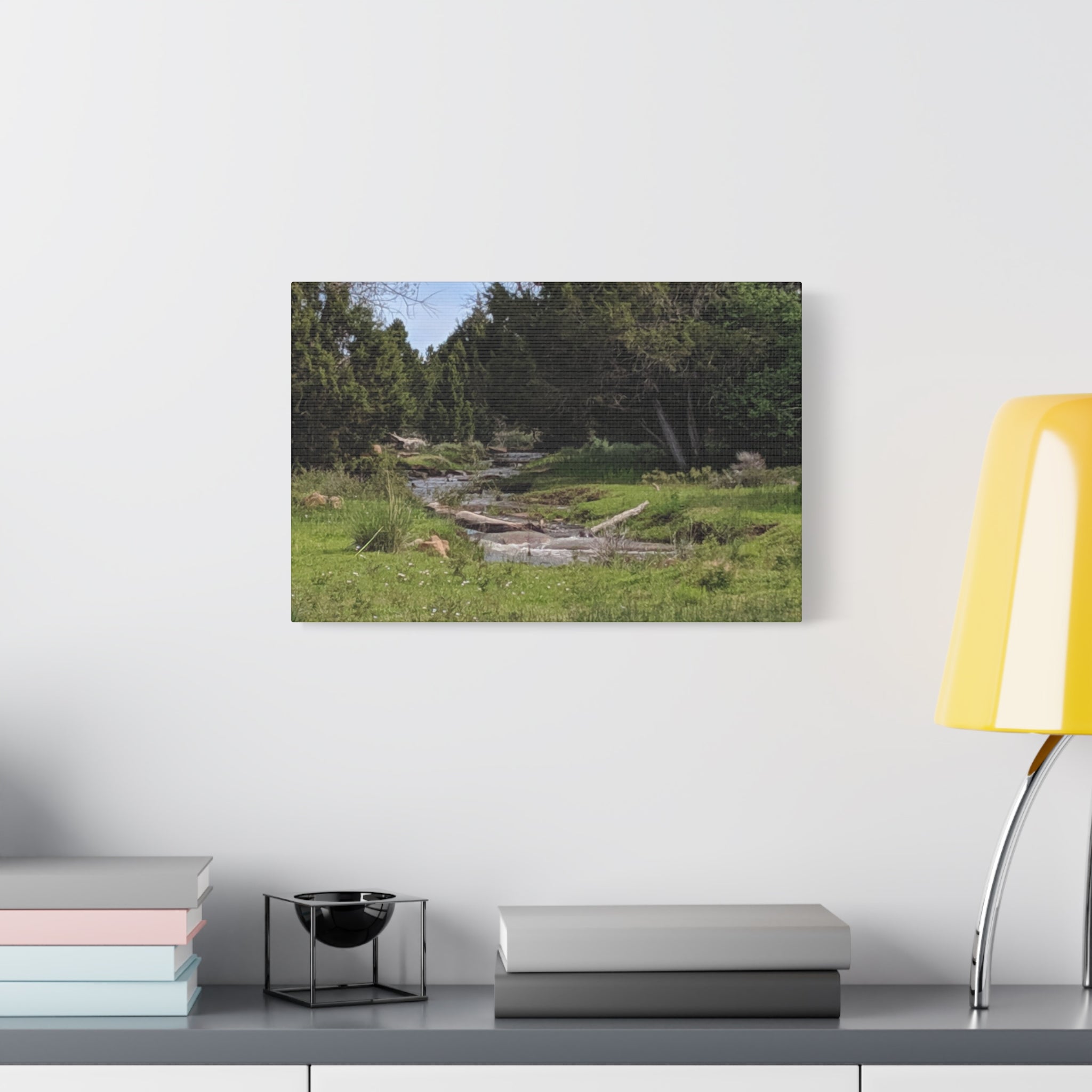 River Meadow Canvas Print — Tranquil Nature Wall Art