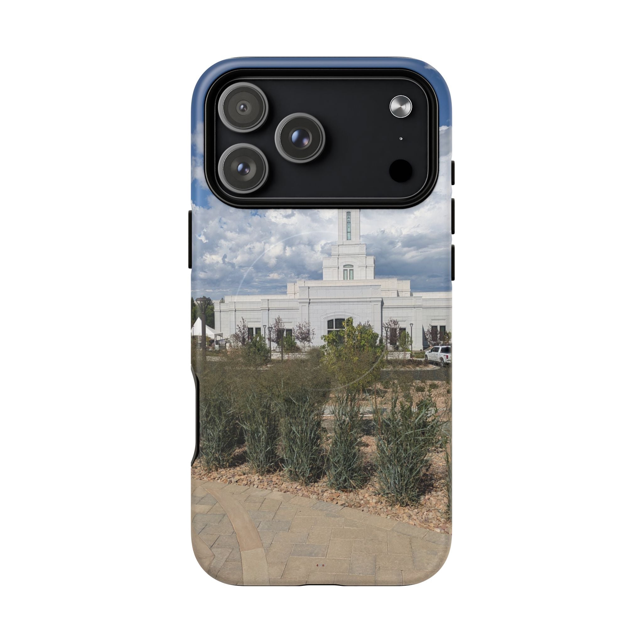 Grand Junction, CO Temple Photo Tough Magnetic Phone Case — LDS Church Landscape Design