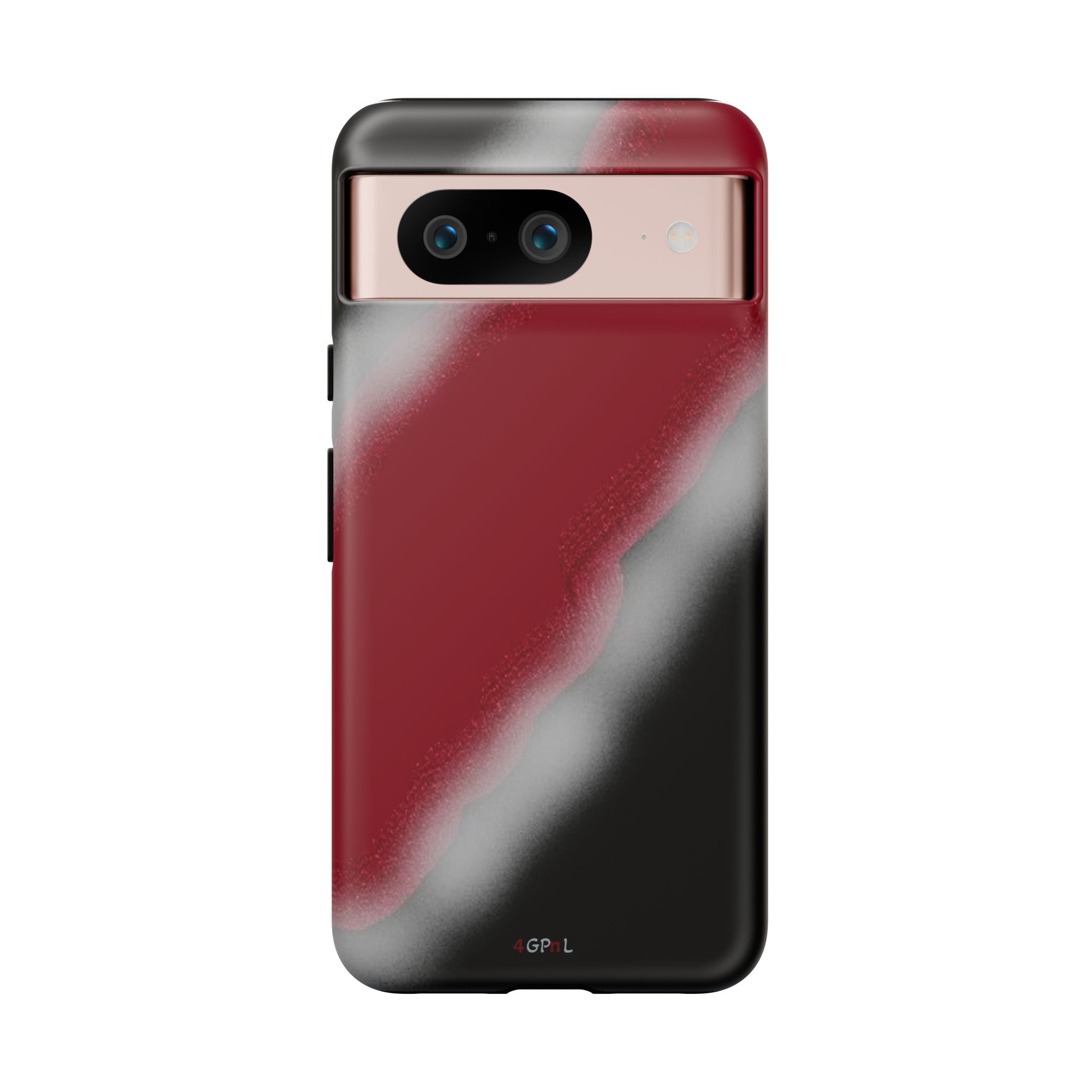 Red and Black Gradient Tough Phone Case — Shockproof Protective Cover