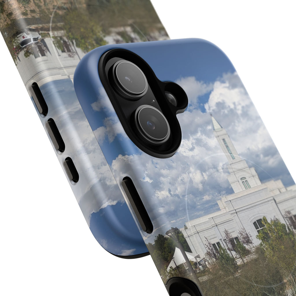 Grand Junction, CO Temple Photo Tough Magnetic Phone Case — LDS Church Landscape Design