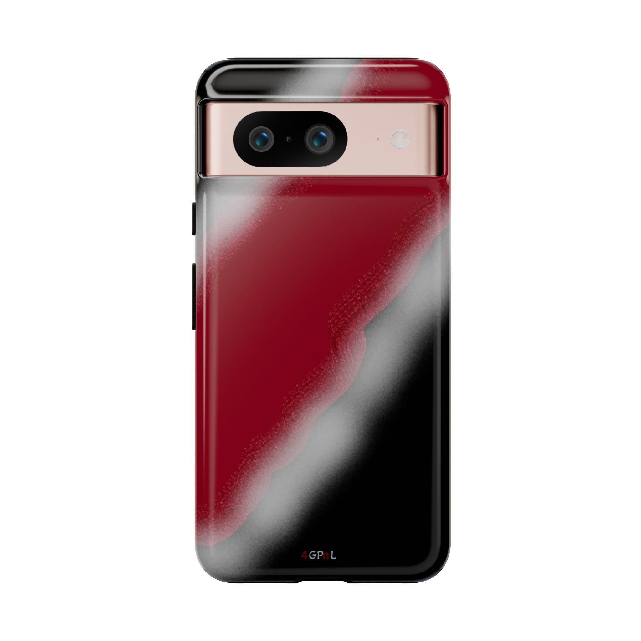 Red and Black Gradient Tough Phone Case — Shockproof Protective Cover