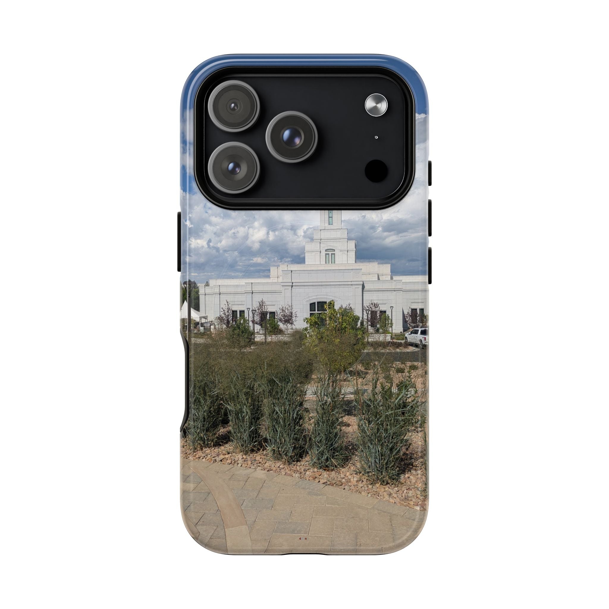 Grand Junction, CO Temple Photo Tough Magnetic Phone Case — LDS Church Landscape Design