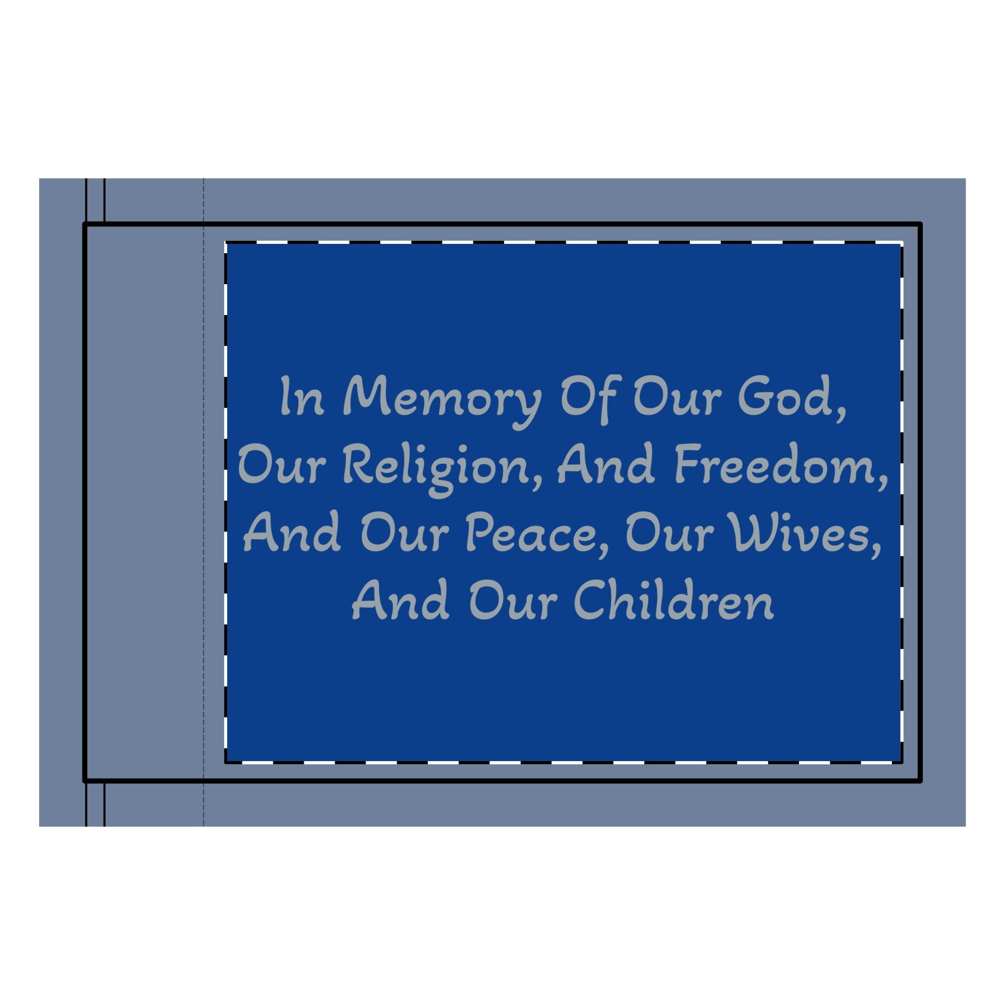 Captain Moroni's "Title of Liberty" Memorial Tribute Double-Sided Flag