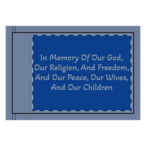 Captain Moroni's "Title of Liberty" Memorial Tribute Double-Sided Flag
