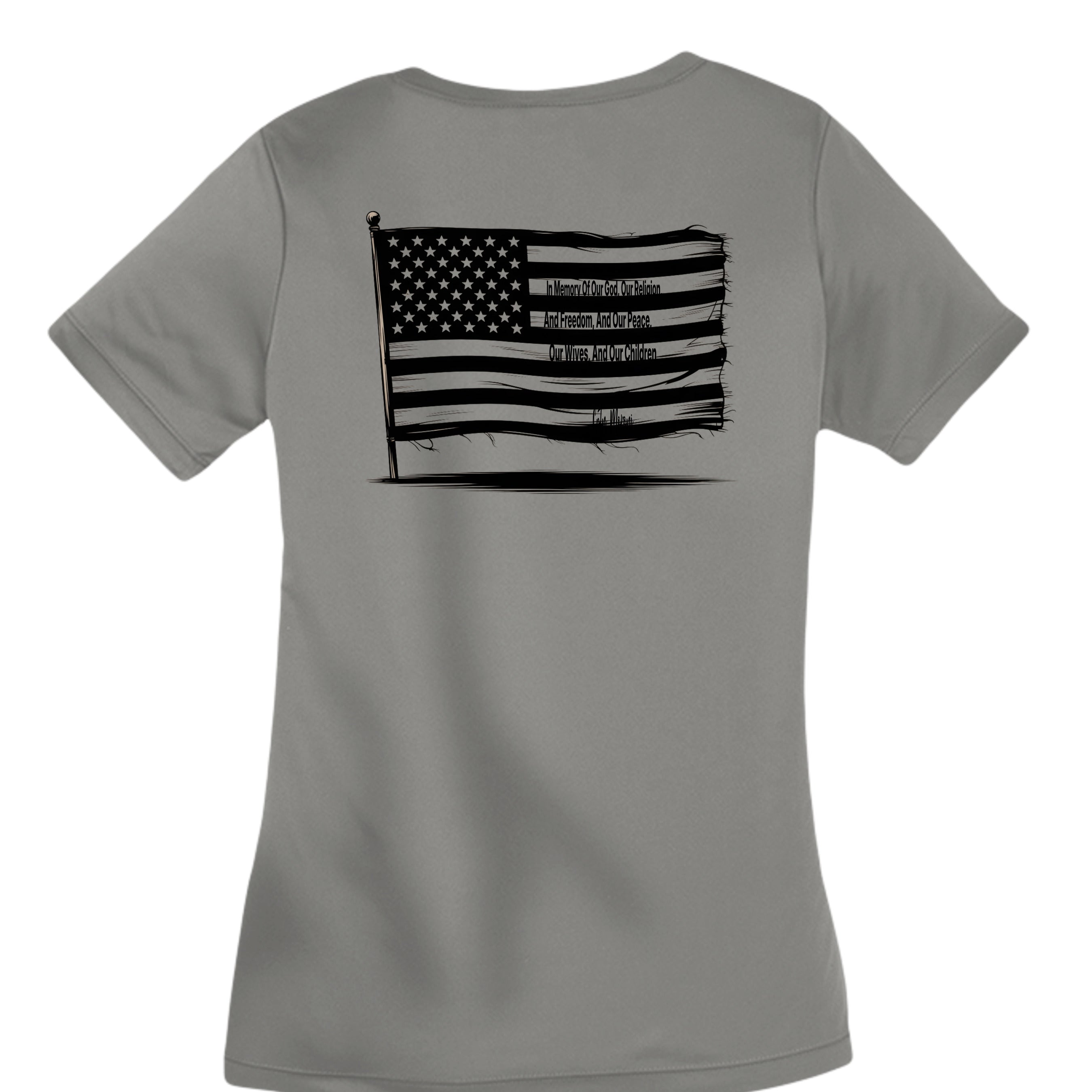 Grey Concrete Heather - LST353 - BACK